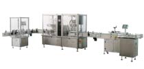 清瓶旋蓋貼標灌裝生產線