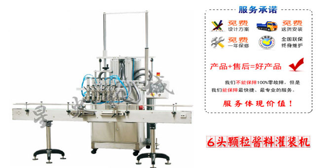 6頭顆粒醬料灌裝機